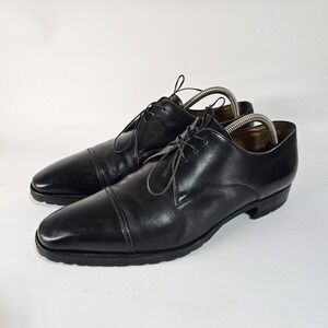Gravati Wilkes Bashford Cap Toe Dress Shoes Mens 9.5 M Lug Sole Oxford Italy